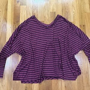 We The Free Stripe Dolman Sleeve Top